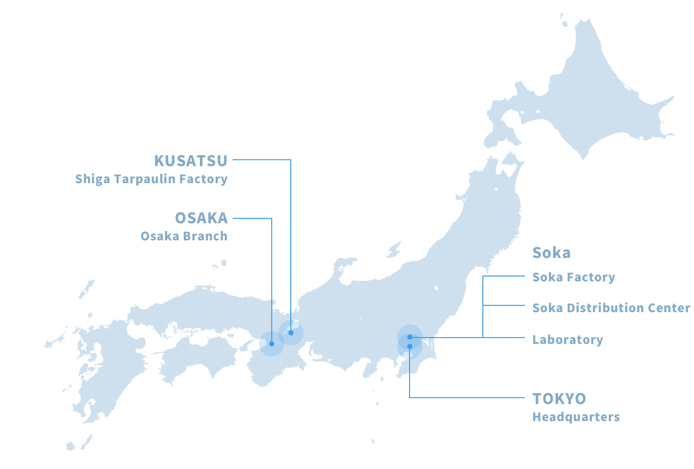 Domestic Network | About Us | HIRAOKA